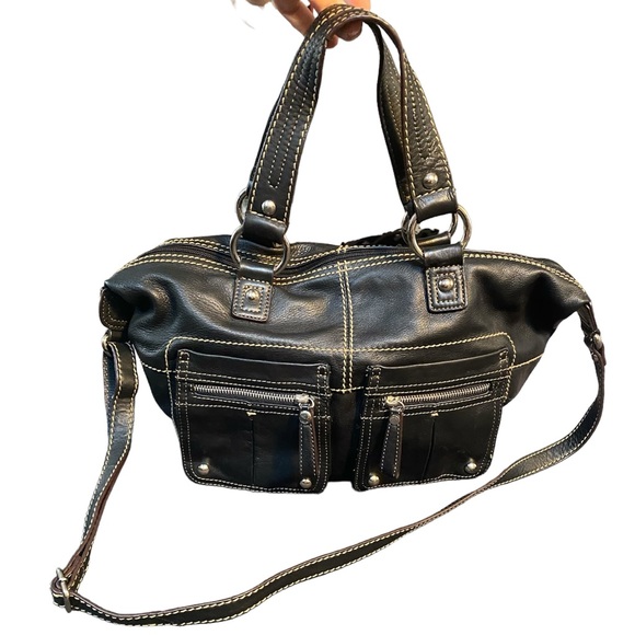 Tignanello Black Satchel Bag - Picture 1 of 14